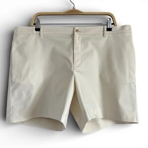 Ralph Lauren High Waist Butter Yellow Dress Shorts Tailored Stretch Size 16